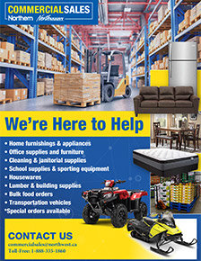 We're here to Help. Outlining Commercial Sales and what they can supply to your Community or Organization.